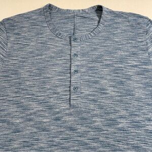 Lululemon Mens Athleisure Long Sleeve Henley Shirt
